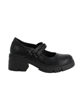 Immagine di MISS GLOBO - Scarpa nera con suola track e doppio cinturino frontale, tacco 5,5CM