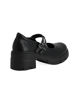 Immagine di MISS GLOBO - Scarpa nera con suola track e doppio cinturino frontale, tacco 5,5CM
