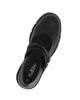 Immagine di MISS GLOBO - Scarpa nera con suola track e doppio cinturino frontale, tacco 5,5CM