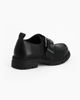 Immagine di MISS GLOBO - Scarpa nera con suola track e cinturino con fibbia frontale
