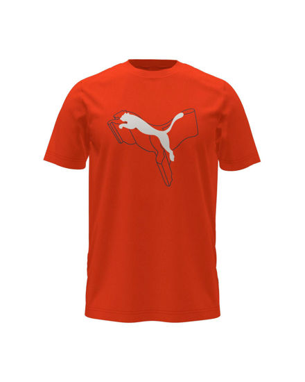 Immagine di PUMA - T-SHIRT ESS+LOGO LAB CAT TEE ARANCIONE DA UOMO - 682858-18