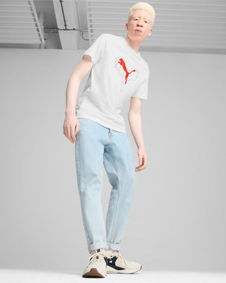 Immagine di PUMA - T-SHIRT ESS+LOGO LAB CAT TEE BIANCA DA UOMO - 682858-02