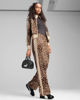 Immagine di PUMA - PANTALONE LEOPARD T7 LUXE AOP STRAIGHT CON BANDE BEIGE DA DONNA - 632343-87