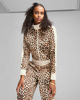 Immagine di PUMA - FELPA LEOPARD T7 LUXE AOP SHORT TRACK CON BANDE BEIGE DA DONNA - 632342-87