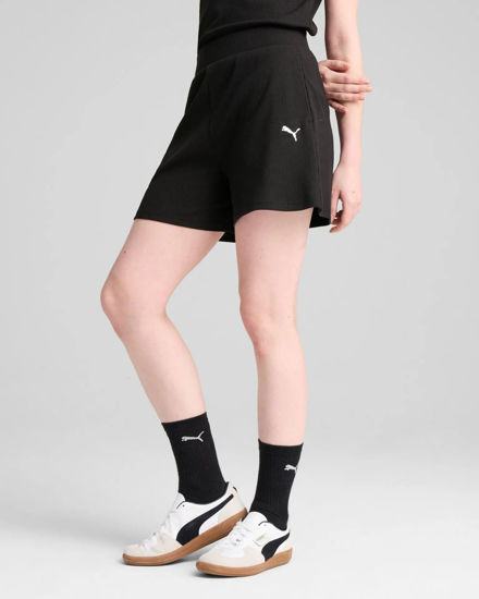 Immagine di PUMA - SHORT ESS ELEVATED HIGH-RISE RIB 5" NERO DA DONNA - 685026-01