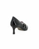 Immagine di MISS GLOBO - Décolleté nera in vernice con sottopiede in VERA PELLE e cinturini frontali, tacco 6,5CM - MADE IN ITALY