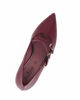 Immagine di MISS GLOBO - Décolleté bordeaux in vernice con sottopiede in VERA PELLE e cinturini frontali, tacco 6,5CM - MADE IN ITALY