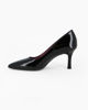 Immagine di MISS GLOBO - Décolleté nera in vernice con sottopiede in VERA PELLE, tacco 8CM - MADE IN ITALY