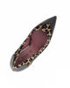 Immagine di MISS GLOBO - Décolleté nera in vernice con inserti leopardati e sottopiede in VERA PELLE, tacco 7,5CM - MADE IN ITALY
