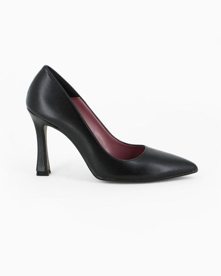 Immagine di MISS GLOBO - Décolleté nera con sottopiede in VERA PELLE, tacco 9,5CM - MADE IN ITALY