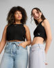 Immagine di PUMA- Top nero WARDROBE ESS ribbed crop da donna - 629765-01
