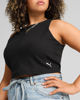 Immagine di PUMA- Top nero WARDROBE ESS ribbed crop da donna - 629765-01