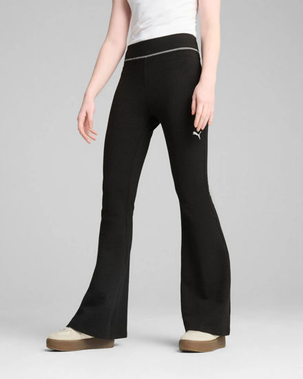 Immagine di PUMA - Leggings nero DARE TO textured flared da donna - 629809-01