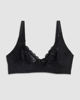 Immagine di COTONELLA - REGGISENO SENZA FERRETTO IN PIZZO NERO - CD038