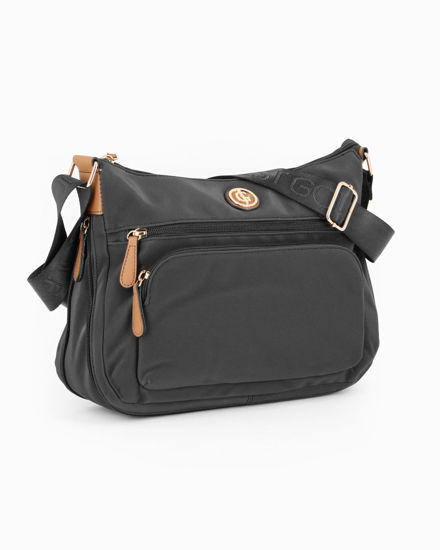 Immagine di BORSA A SPALLA/TRACOLLA C/TASCA DAVANTI