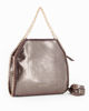 Immagine di BORSA A MANO LAMINATA+CATENA ORO+LETTER.