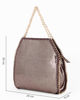 Immagine di BORSA A MANO LAMINATA+CATENA ORO+LETTER.