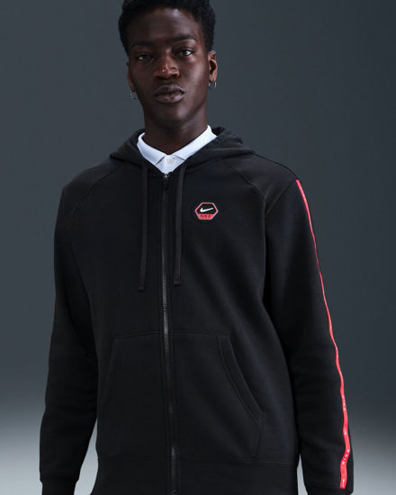 Immagine di SWEAT C/CAPP.NSW CS HOODY FLC BB BLK-RED