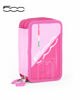 Immagine di FIAT 500 - ASTUCCIO ROSA 3 ZIP CON PENNARELLI GIOTTO TURBOCOLOR
