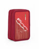 Immagine di FIAT 500 - ASTUCCIO ROSSO 3 ZIP CON PENNARELLI GIOTTO TURBOCOLOR