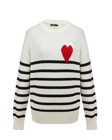 Immagine di MAGLIA ML RIGHE E CUORE