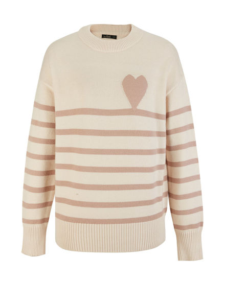 Immagine di MAGLIA ML RIGHE E CUORE