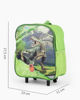 Immagine di DINOSAURO - Zaino trolley verde con tasche laterali