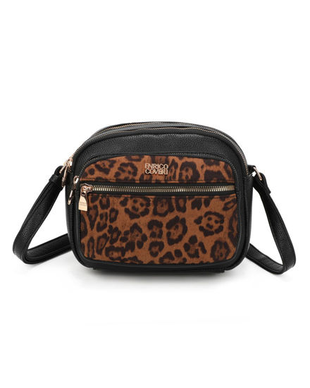 Immagine di ENRICO COVERI - Tracolla maculata con quattro scomparti