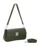 Immagine di NARDINI - Borsa a spalla verde con patta e tracolla removibile