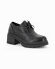 Immagine di MISS GLOBO - Scarpa nera con lacci e suola track, tacco 6CM