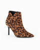 Immagine di MISS GLOBO - Tronchetto leopardato scamosciato a punta con zip laterale, tacco 8,5CM