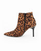 Immagine di MISS GLOBO - Tronchetto leopardato scamosciato a punta con zip laterale, tacco 8,5CM
