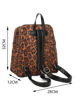 Immagine di ENRICO COVERI - Zaino leopardato con due scomparti principali e zip verticale