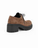 Immagine di MISS GLOBO - Scarpa khaki scamosciata con lacci e suola track, tacco 6CM