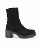Immagine di RIFLE - Stivaletto nero scamosciato con zip laterale, tacco 6CM