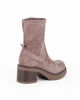 Immagine di RIFLE - Stivaletto beige scamosciato con zip laterale, tacco 6CM
