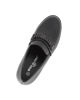 Immagine di MISS GLOBO - Mocassino nero con sottopiede in memory soft e strass, tacco 6,5CM