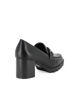 Immagine di MISS GLOBO - Mocassino nero con sottopiede in memory soft e morsetto, tacco 6,5CM