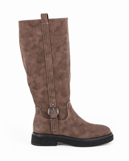 Immagine di RIFLE - Stivale marrone con zip laterale, tacco 3,5CM