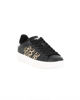 Immagine di RIFLE - Scarpa sneakers nera da donna con lacci e inserti maculati