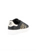 Immagine di RIFLE - Scarpa sneakers nera da donna con lacci e inserti maculati