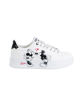 Immagine di MICKEY - Scarpa sneakers bianca da donna con stampa laterale e lacci