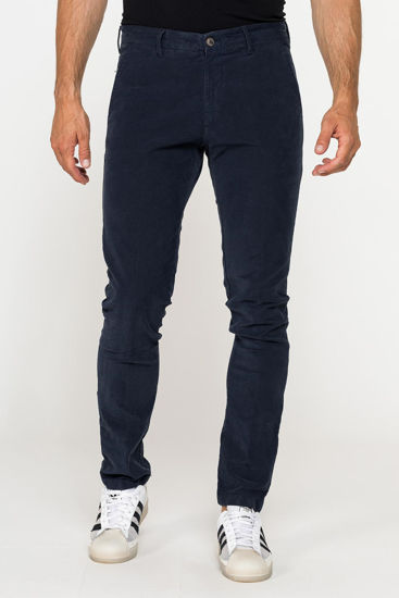 Immagine di CARRERA - PANTALONE BLU DA UOMO IN FUSTAGNO STRETCH