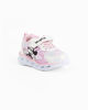 Immagine di MINNIE - Sneakers bianca e rosa da bimba con luci e strappo
