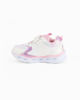 Immagine di MINNIE - Sneakers bianca e rosa da bimba con luci e strappo