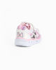 Immagine di MINNIE - Sneakers bianca e rosa da bimba con luci e strappo