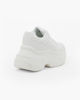 Immagine di MISS GLOBO - Scarpa sneakers bianca da donna con lacci e cuore in strass
