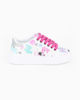 Immagine di MISS GLOBO - Scarpa sneakers bianca da bambina con lacci fucsia