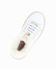 Immagine di MISS GLOBO - Scarpa sneakers bianca da bambina con lacci e pelliccetta