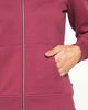 Immagine di CARRERA - FELPA BORDEAUX FULL ZIP COLLO ALTO IN TESSUTO FELPATO